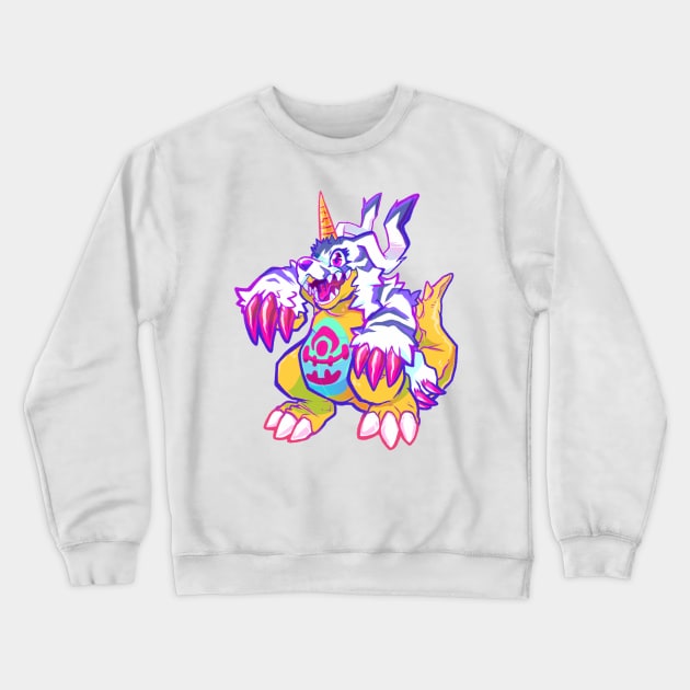 Gabumon Crewneck Sweatshirt by AdorkableMarina